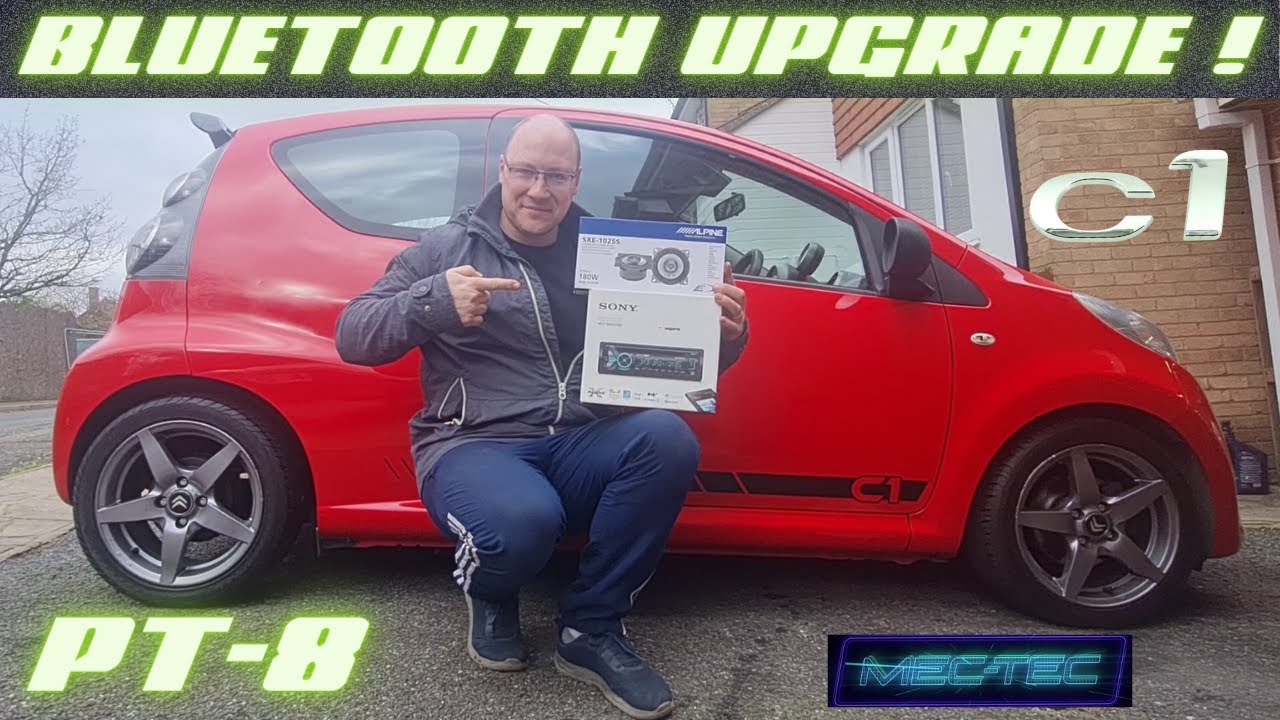 Обновление стереосистемы и динамиков Citroen C1 Citybug с Bluetooth