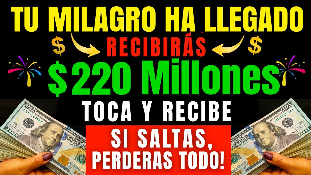 DIOS DICE: ¡VIENE UN MILAGRO DE MILLONARIO A TU VIDA! ESTÁS PRÓXIMO A RECIBIR RIQUEZA SOBRENATURAL