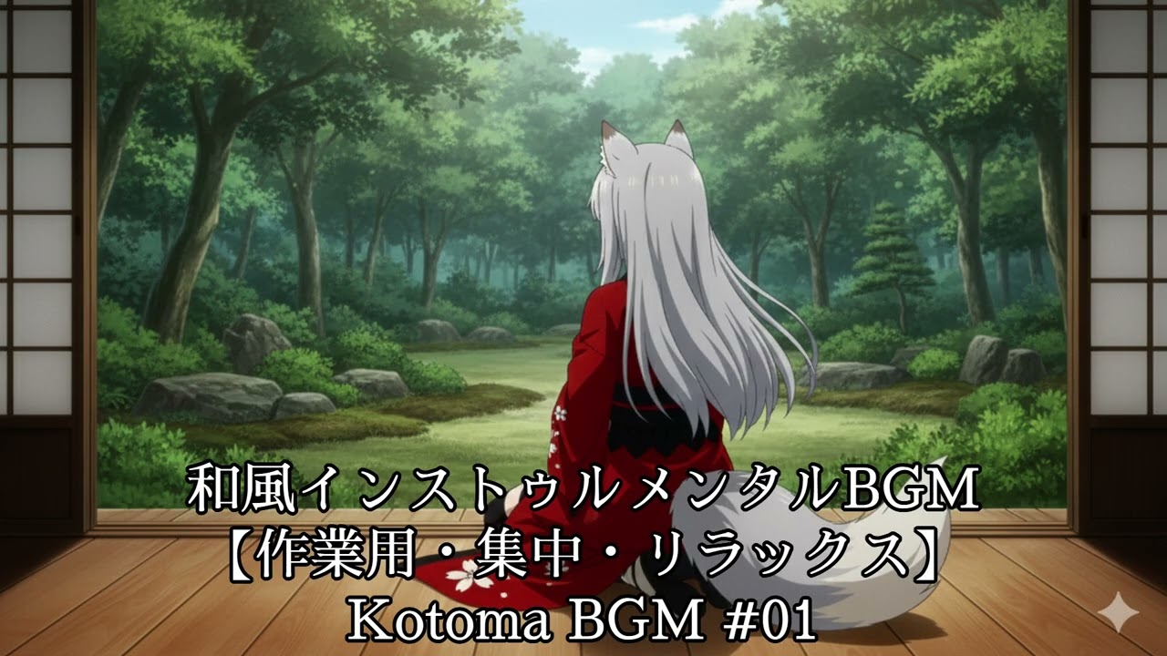 和風インストゥルメンタルBGM【作業用・集中・リラックス】｜Kotoma BGM #01
