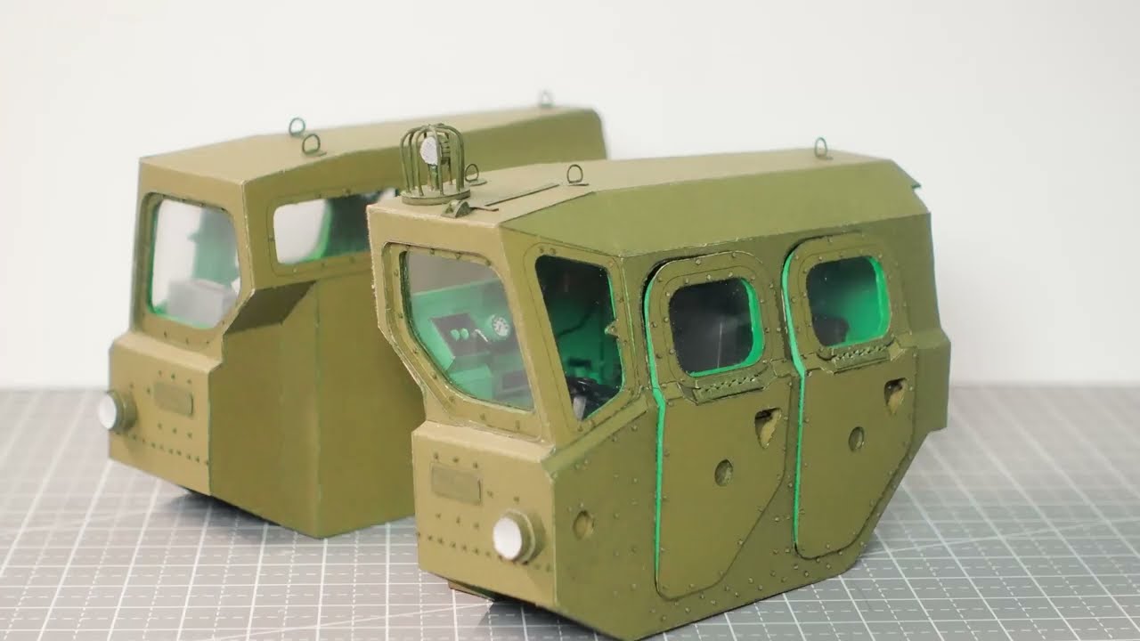 【MODELIK】papercraft 纸模型 SS-1C Scud B + MAZ-543（1/25）飞毛腿导弹发射车制作过程#02