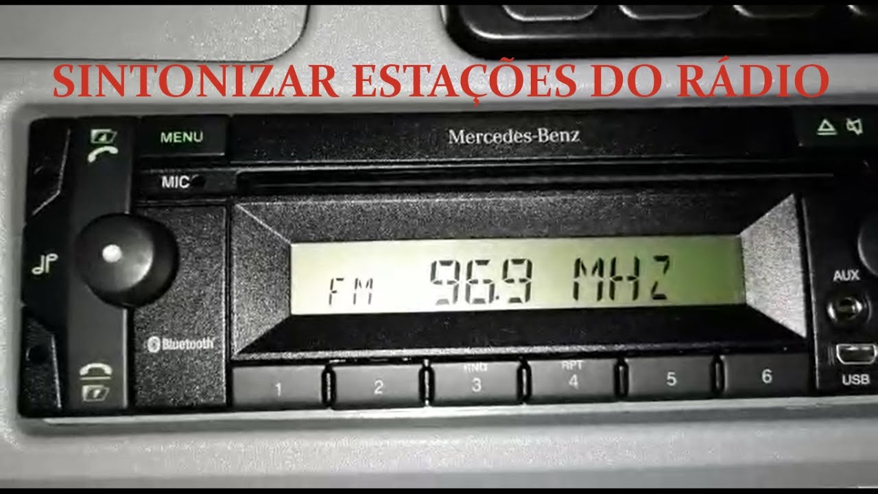 Como ajustar estações do rádio Mercedes-Benz