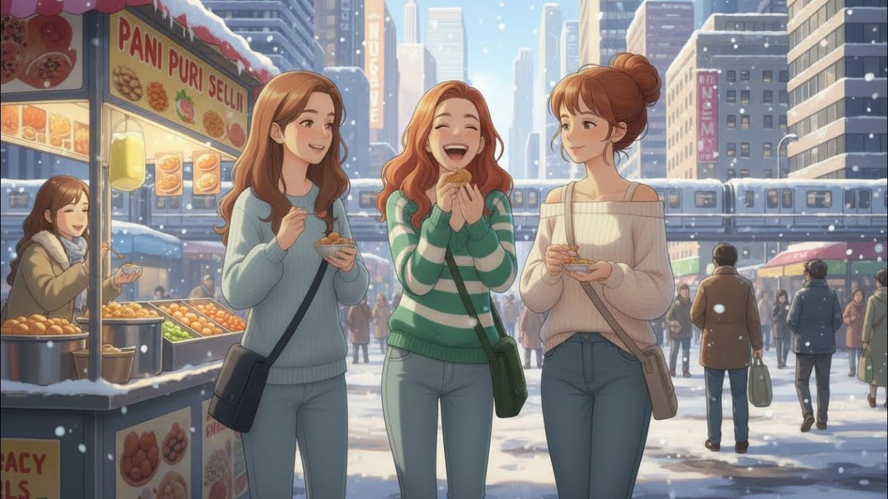 Hostel Girls Day Out in Snow ❄️ Cozy Winter ASMR ll