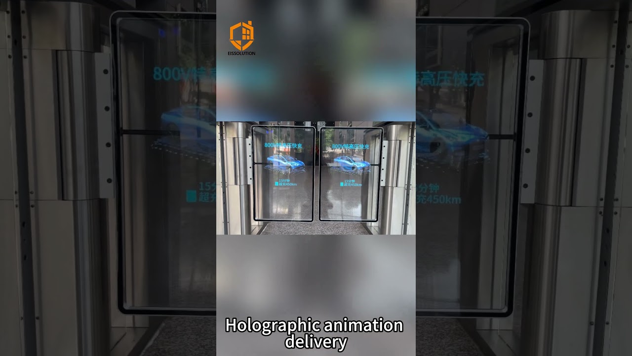 The Future of Access Control is HERE! | EISSolution 3D Holographic Swing Turnstile