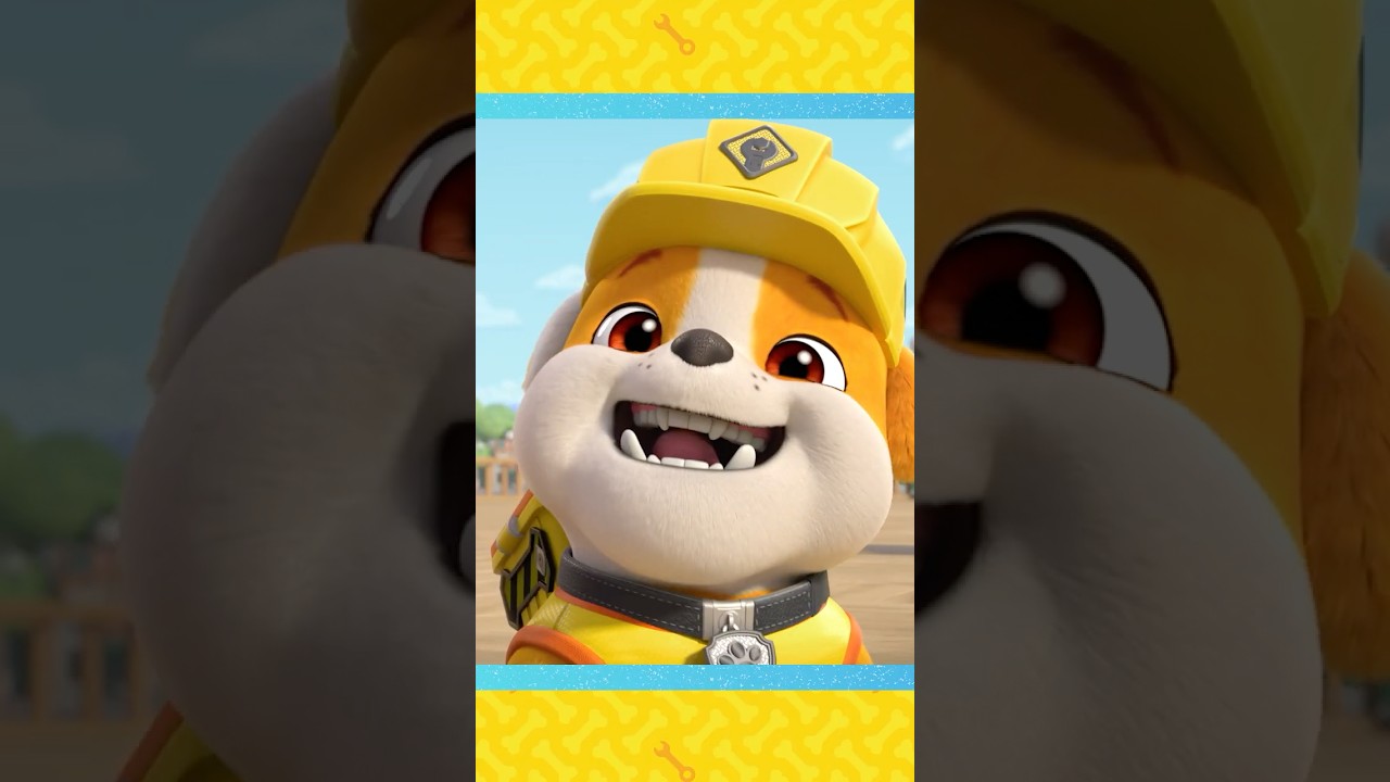 Rubble loves to bounce and build! #shorts