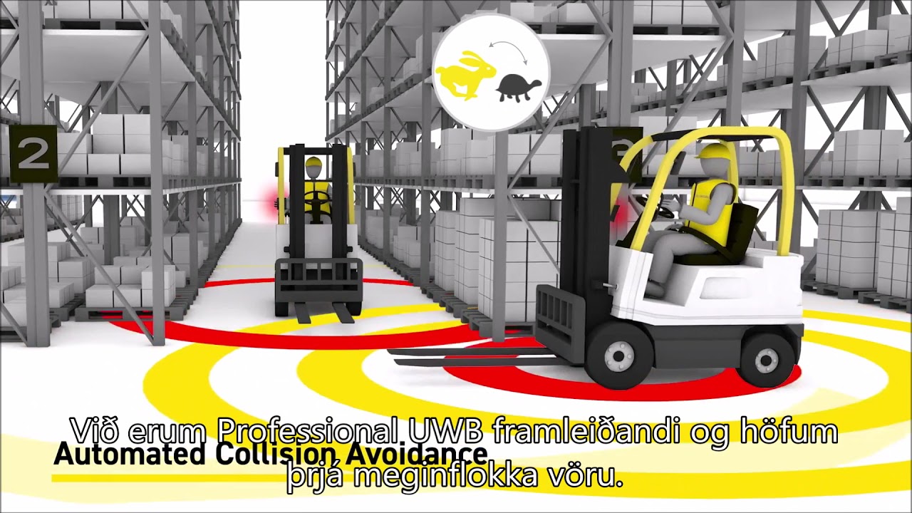 Vi&eth;v&ouml;run um n&aacute;l&aelig;g&eth; UWB lyftara fyrir gangandi vegfarendur,Lyftaravi&eth;v&ouml;runarkerfi,St&ouml;&eth;va lyftaraslys,