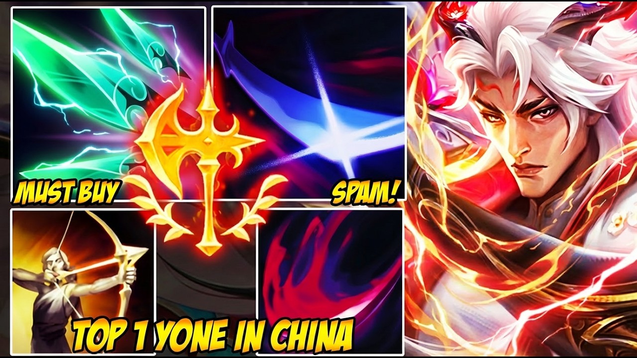 WILD RIFT CHINA TOP 1 YONE - ZERO COOLDOWN YONE! 100% CRIT
