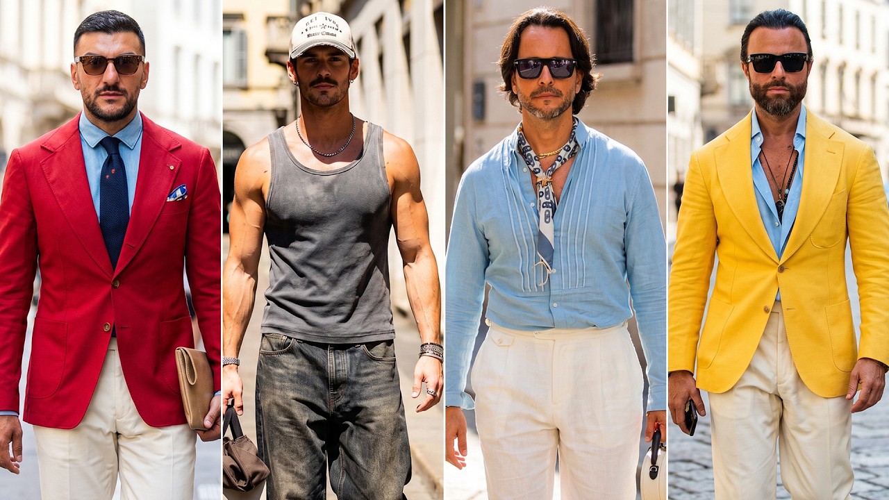 Viral Men's Fashionable Outfits 2026: Learn from the Most Stylish Men in Milan. Men's Street Fashion