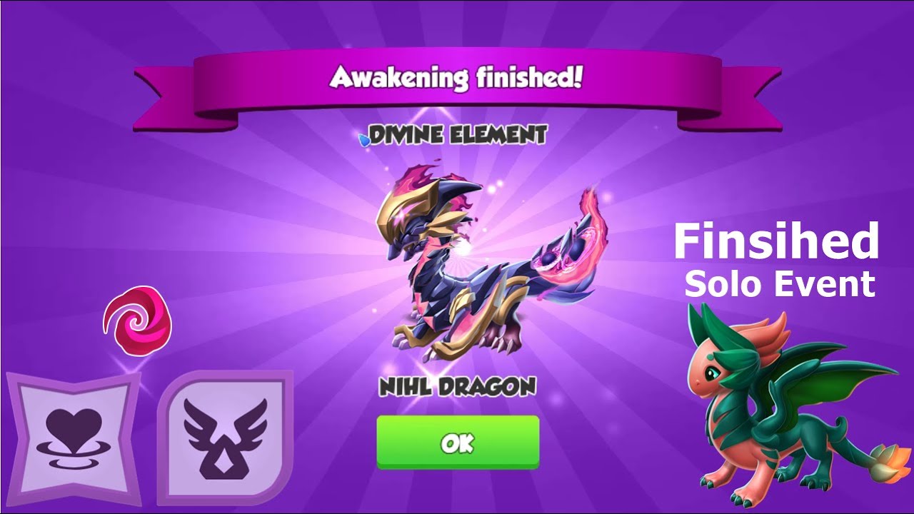 Nihl Level 6 Mastery and Sigil-Dragon Mania legends | Finished Pink bloom Solo Event | DML