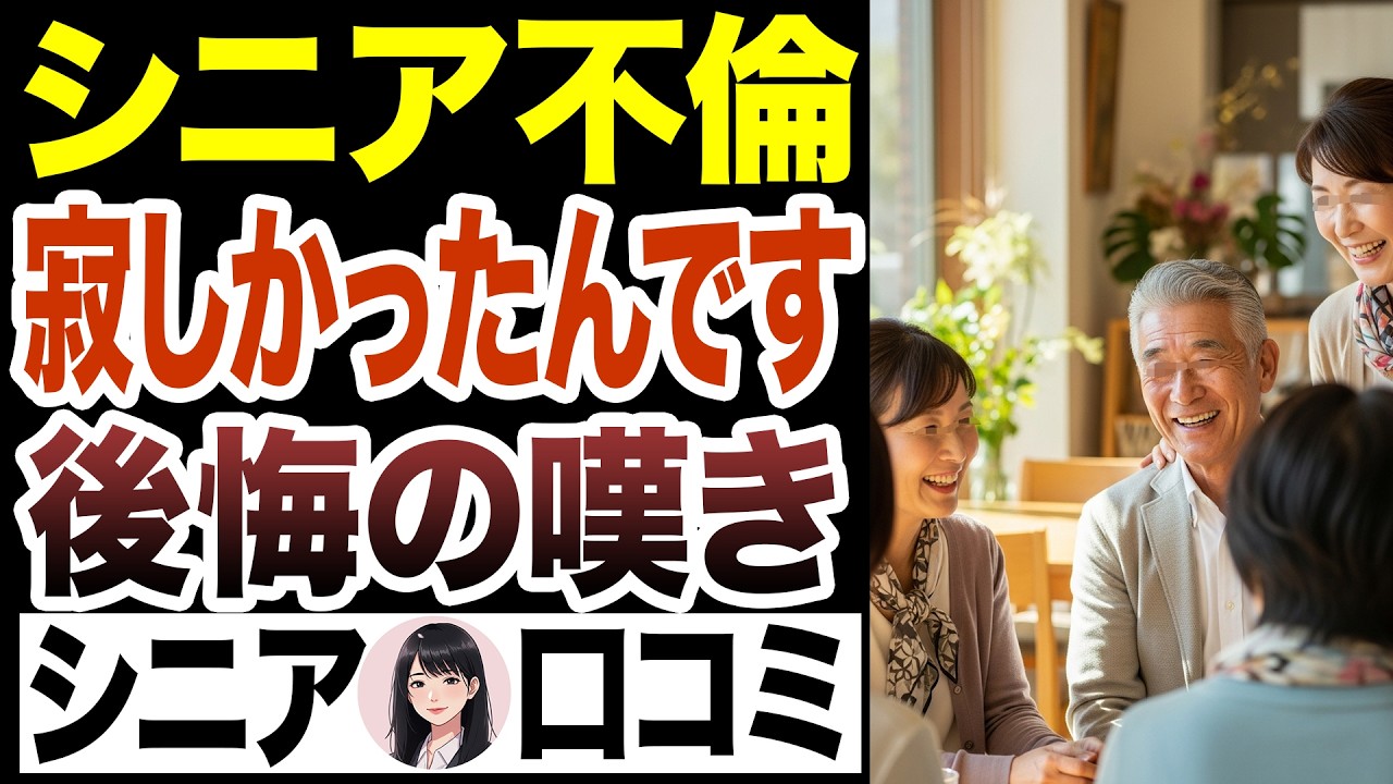 【シニア本音】還暦過ぎて不倫した高齢者…彼らの末路とは！口コミ30選紹介します【シニア恋愛】