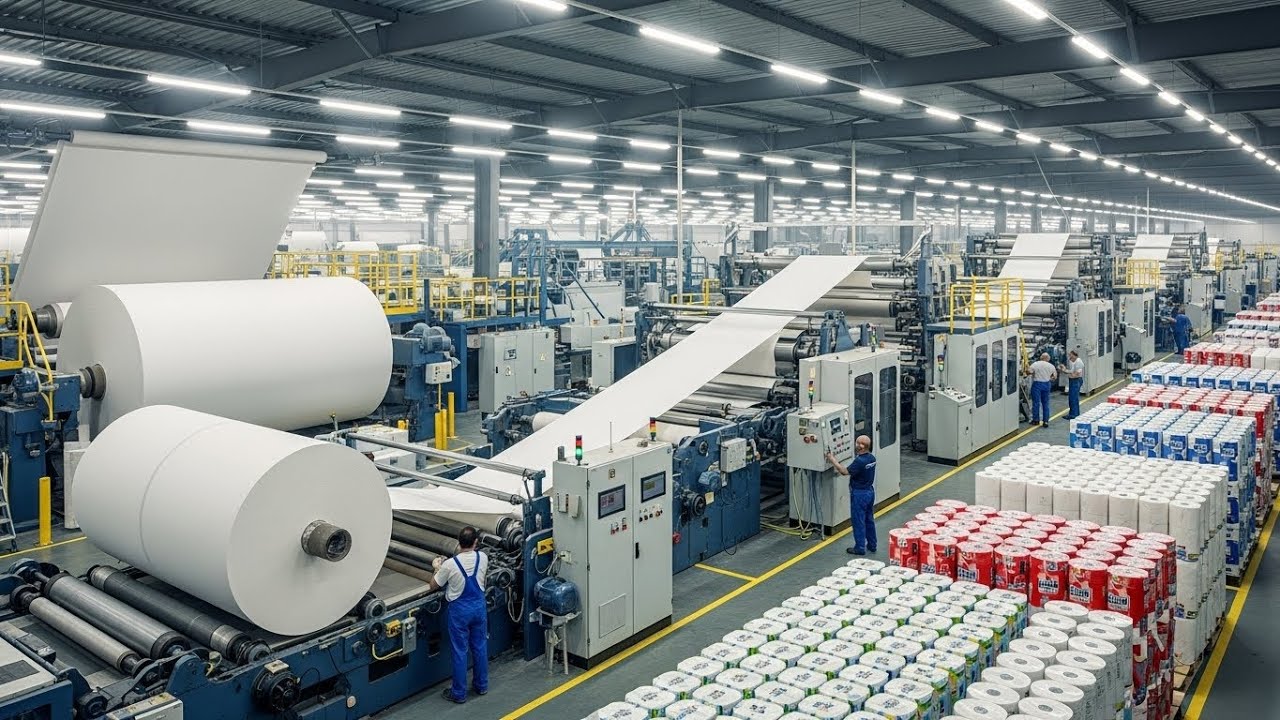 From Paper Pulp to Toilet Rolls | How Toilet Paper Is Manufactured in Factories