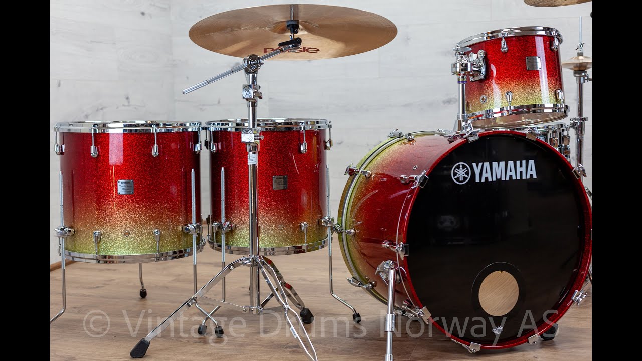 Yamaha Absolute Birch Custom – 13:16:18:24 – Apple Sparkle Fade