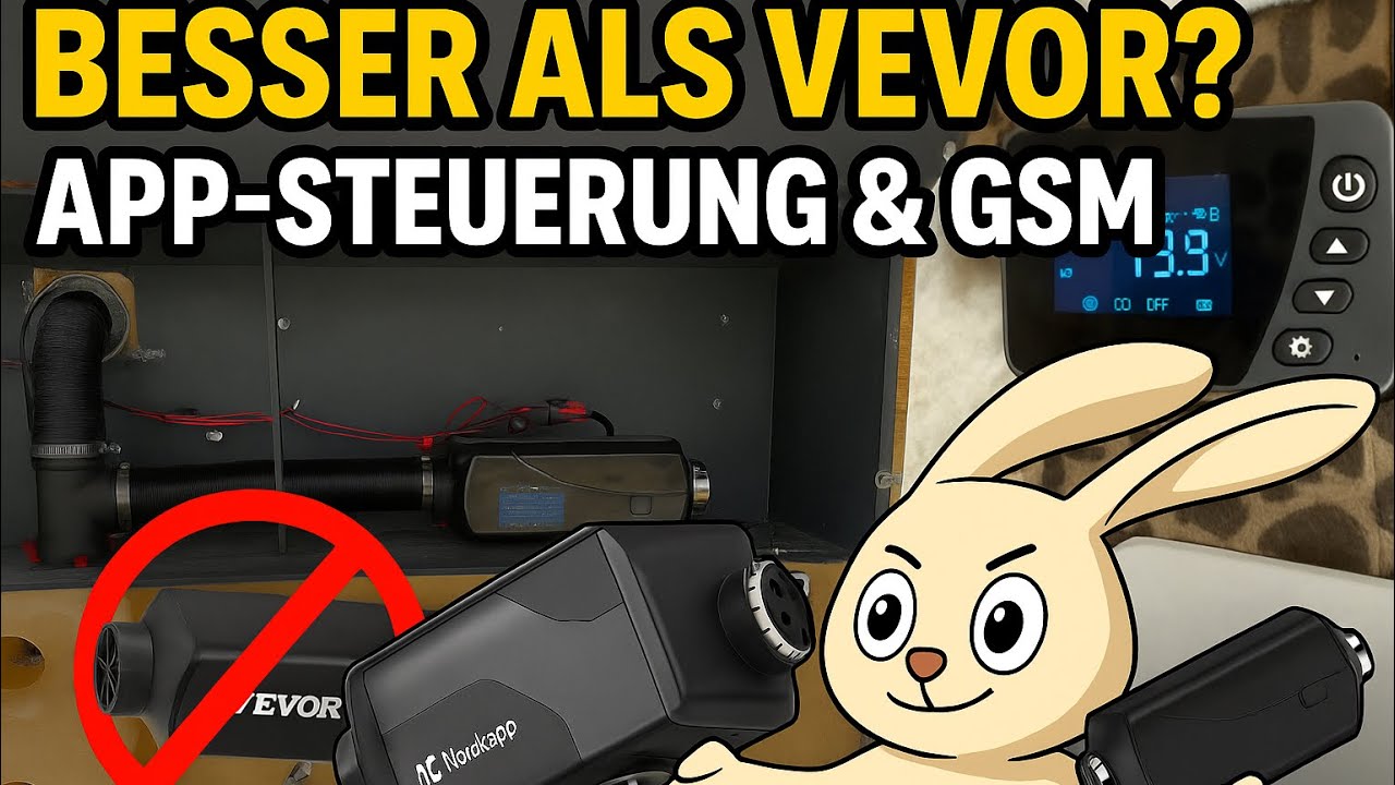 Hasenbau Technik – Besser als Vevor? Nordkapp Dieselheizung mit App-Steuerung & GSM