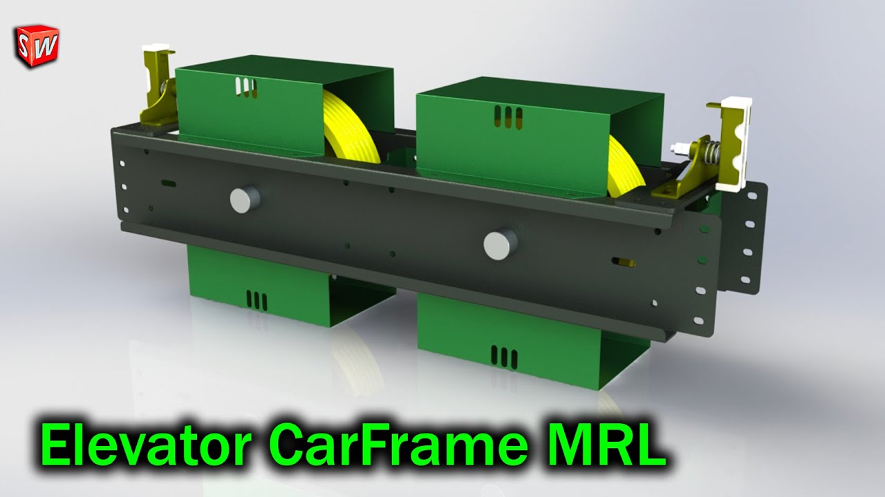 Elevator CarFrame installation (MRL)Elevator training #design