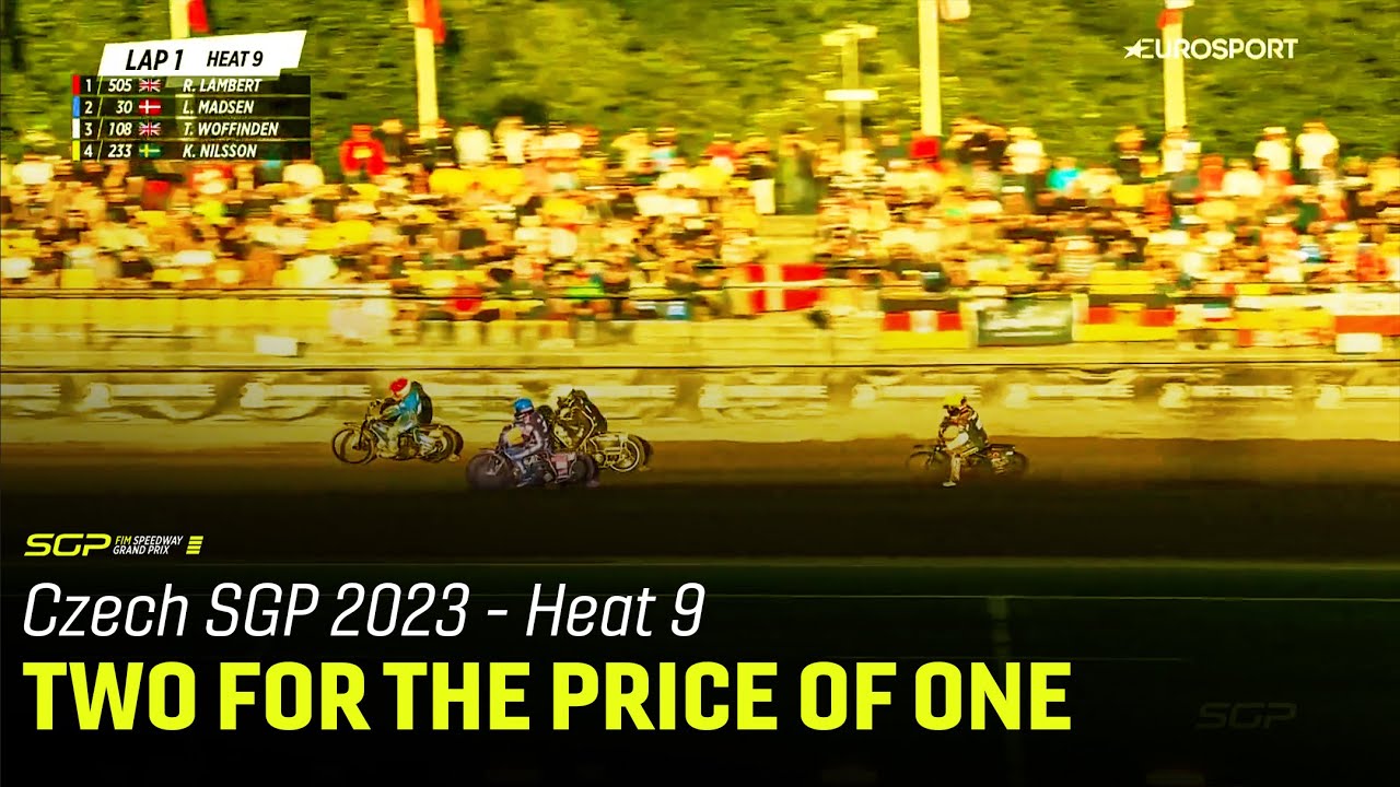 Leon Madsen's Unbelievable DOUBLE Overtake 😱 - Heat 9 2023 #CzechSGP 🇨🇿  | FIM Speedway Grand Prix