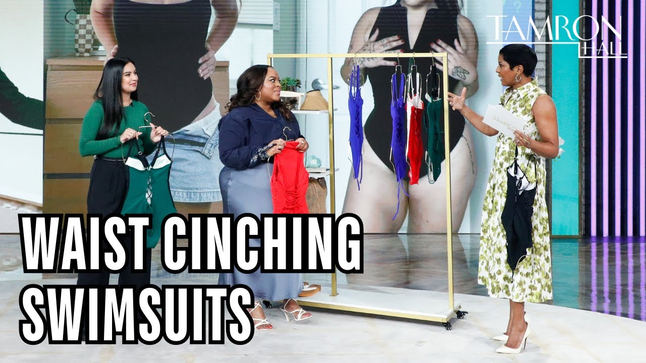 Waist Cinching Swimsuit Hack