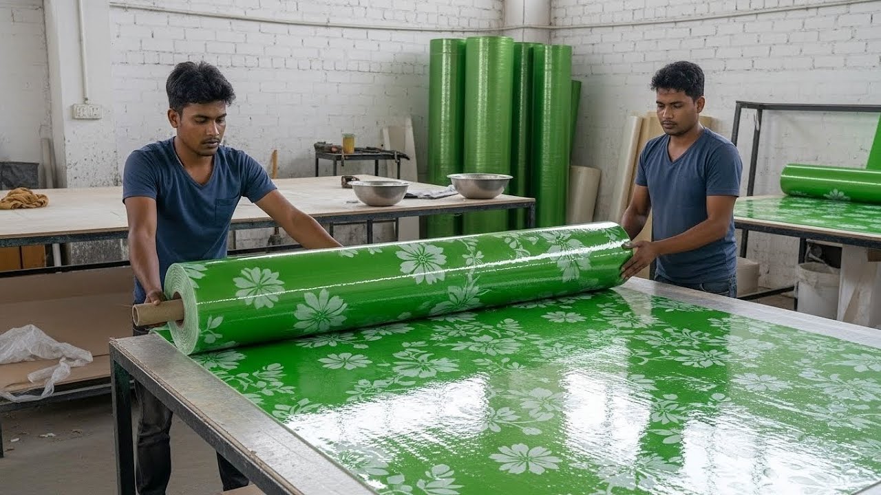 Fiber Glass Sheet Making Full Process | Simple & Real Factory Process