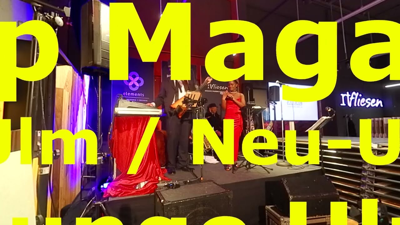 Galaband DIE MAYBACHER  Sängerin Mandisa Moyo. TOP LOUNGE ULM im KLOWA Areal  TOP MAGAZIN Ulm 2023