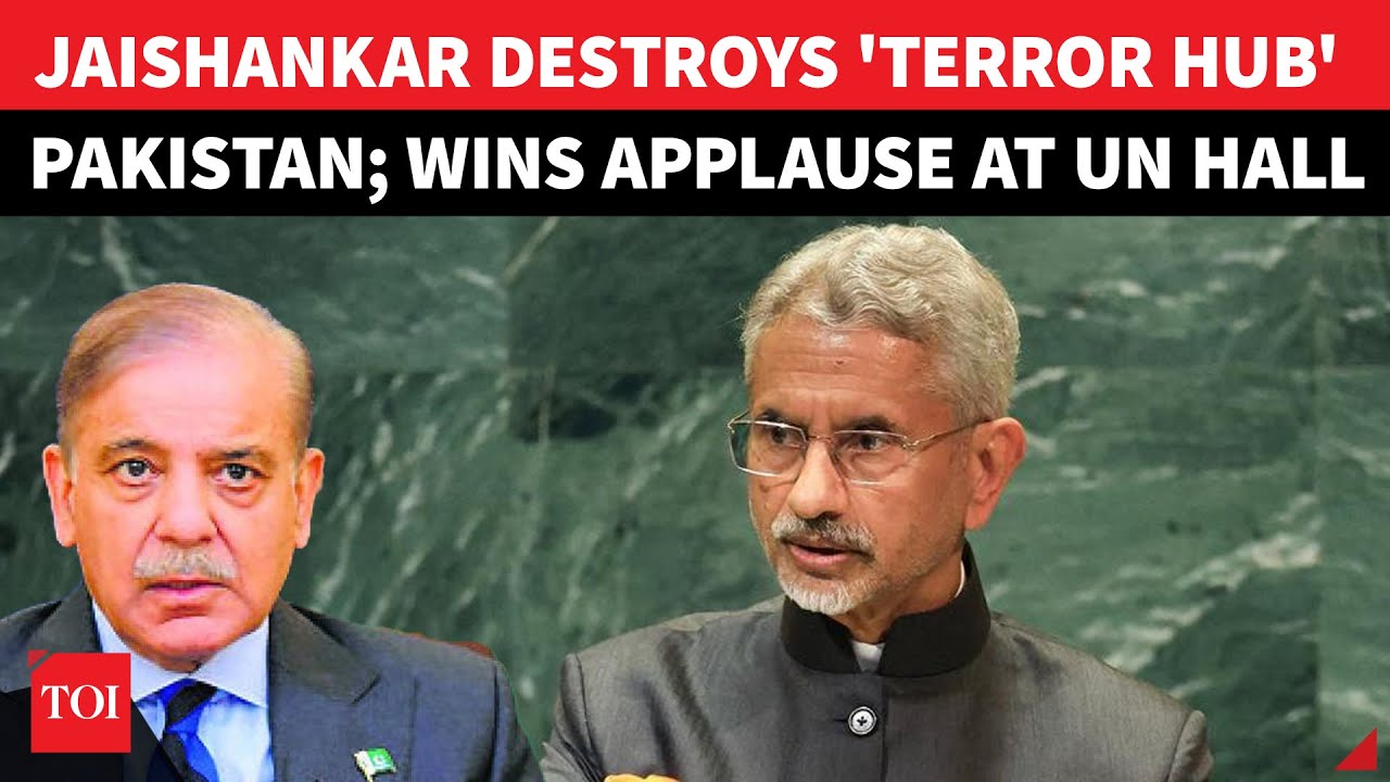 Pakistan Red Faced; Jaishankar's 'Terror Neighbour' Speech Gets Big Applause In UN Hall