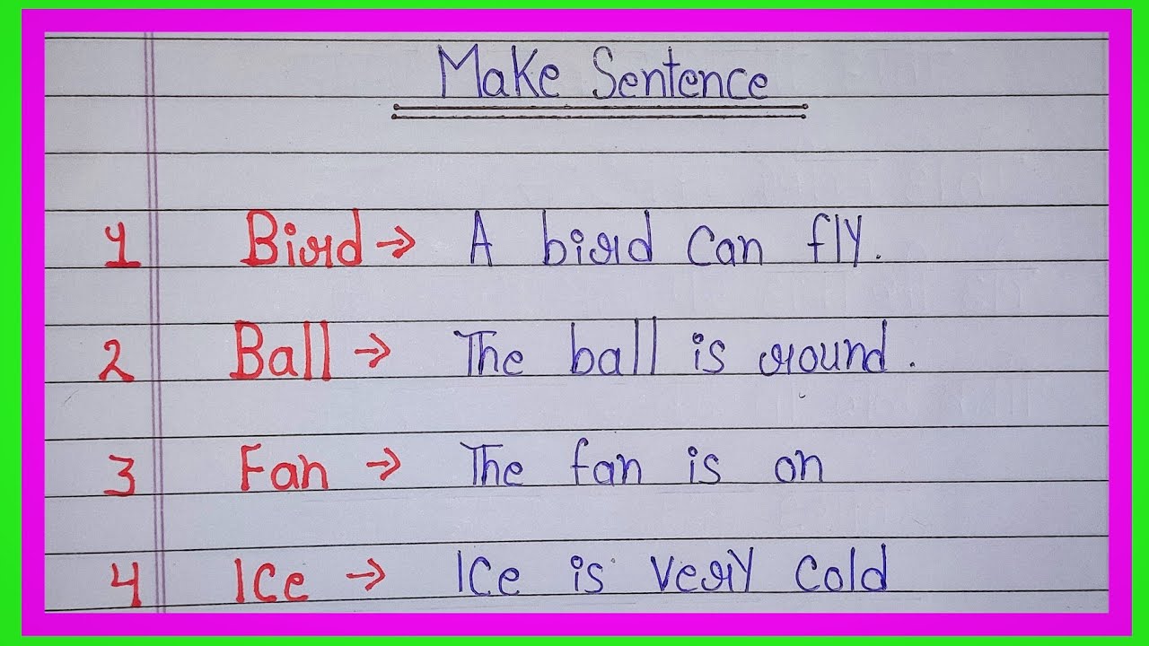 Make sentences ll essay learn how to make sentences in english ll“Simple Words, Strong Sentences 
