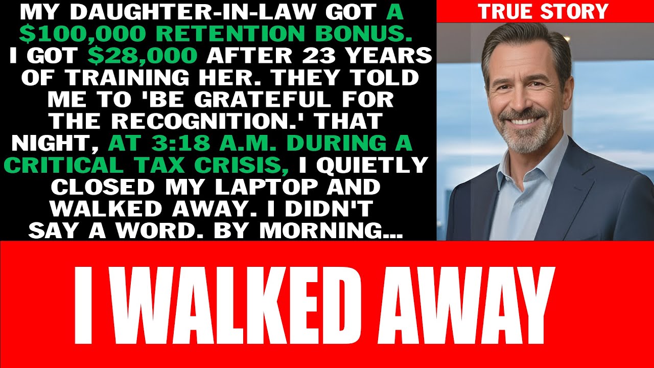 Daughter-in-law Got $100k Bonus. I Got $28k after 23 Years. So I Walked Out…