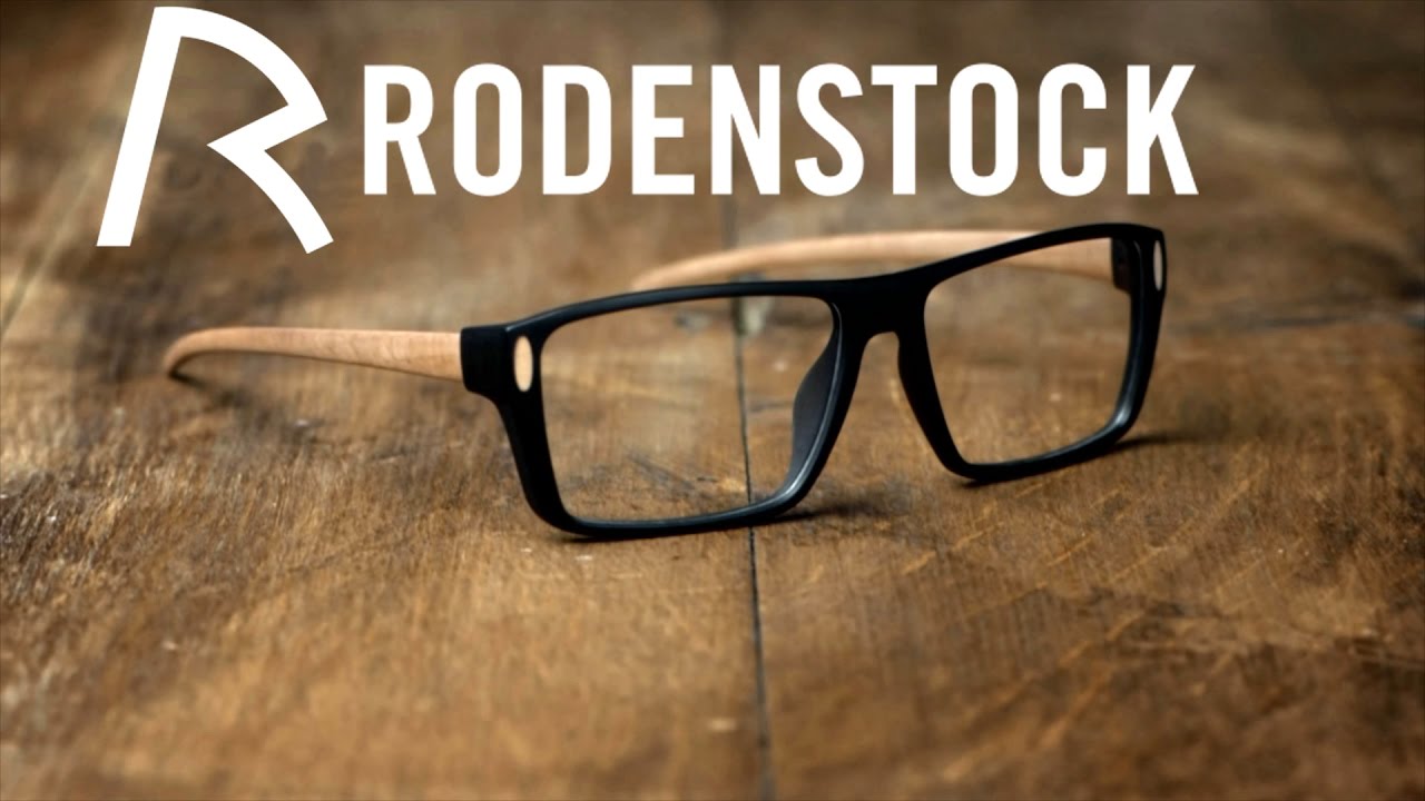 Rodenstock R8010 | Rectangular Hingeless Glasses with Real Wood & Real Horn - Selectspecs.com