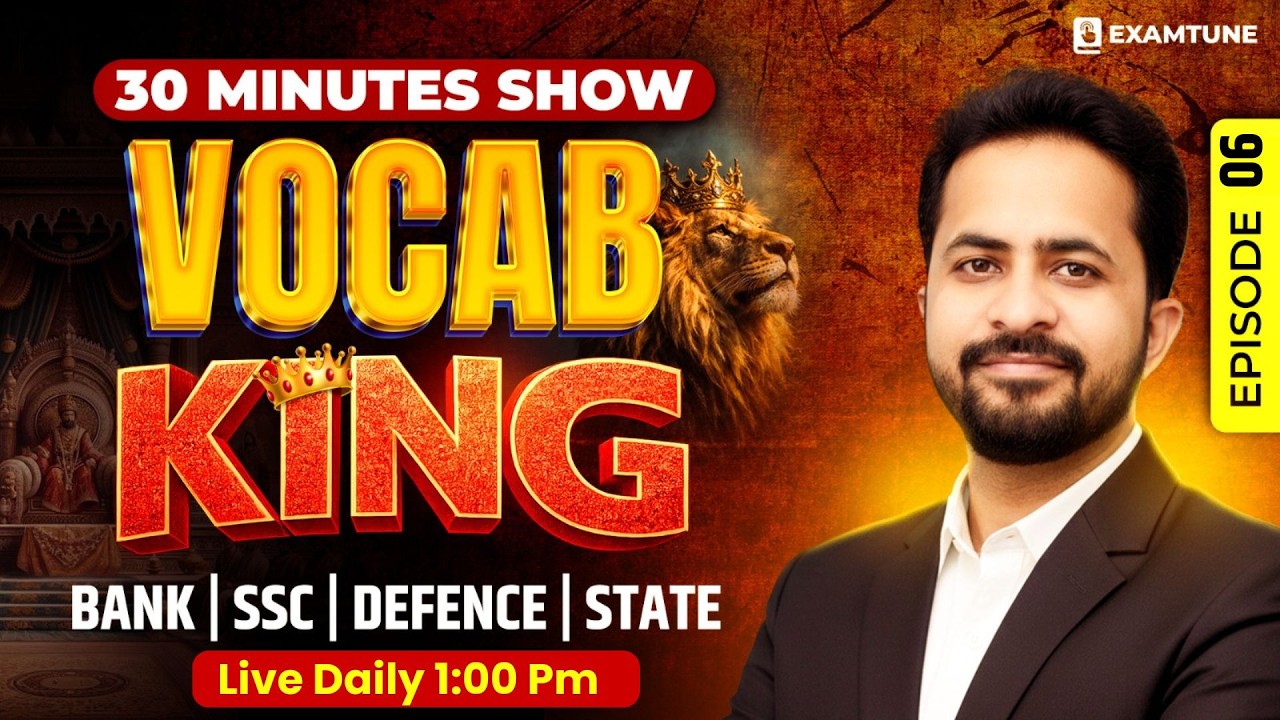 Vocab King | Episode-06 | English Vocabulary For Bank, SSC, Defence, State Exam | Vocabulary English