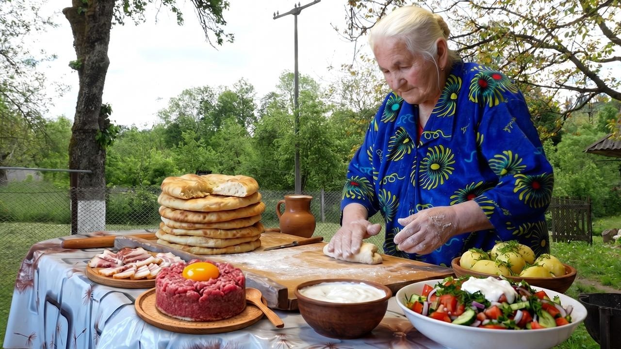 🏔️85-Year-Old Grandmother Lives Alone in the Mountains❤️ Secret Recipe Passed Down for Generations..