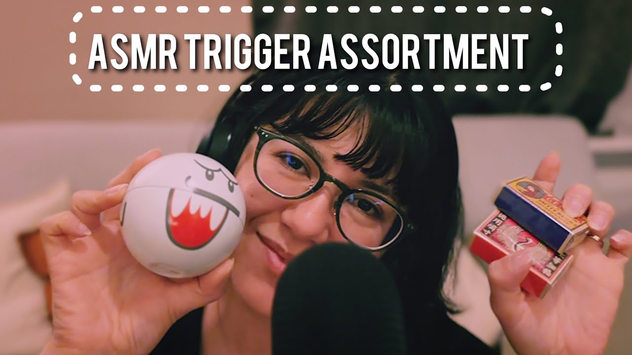 asmr trigger assortment for deep sleep 💤 💤 (whispering, tapping, crinkling, scratching)