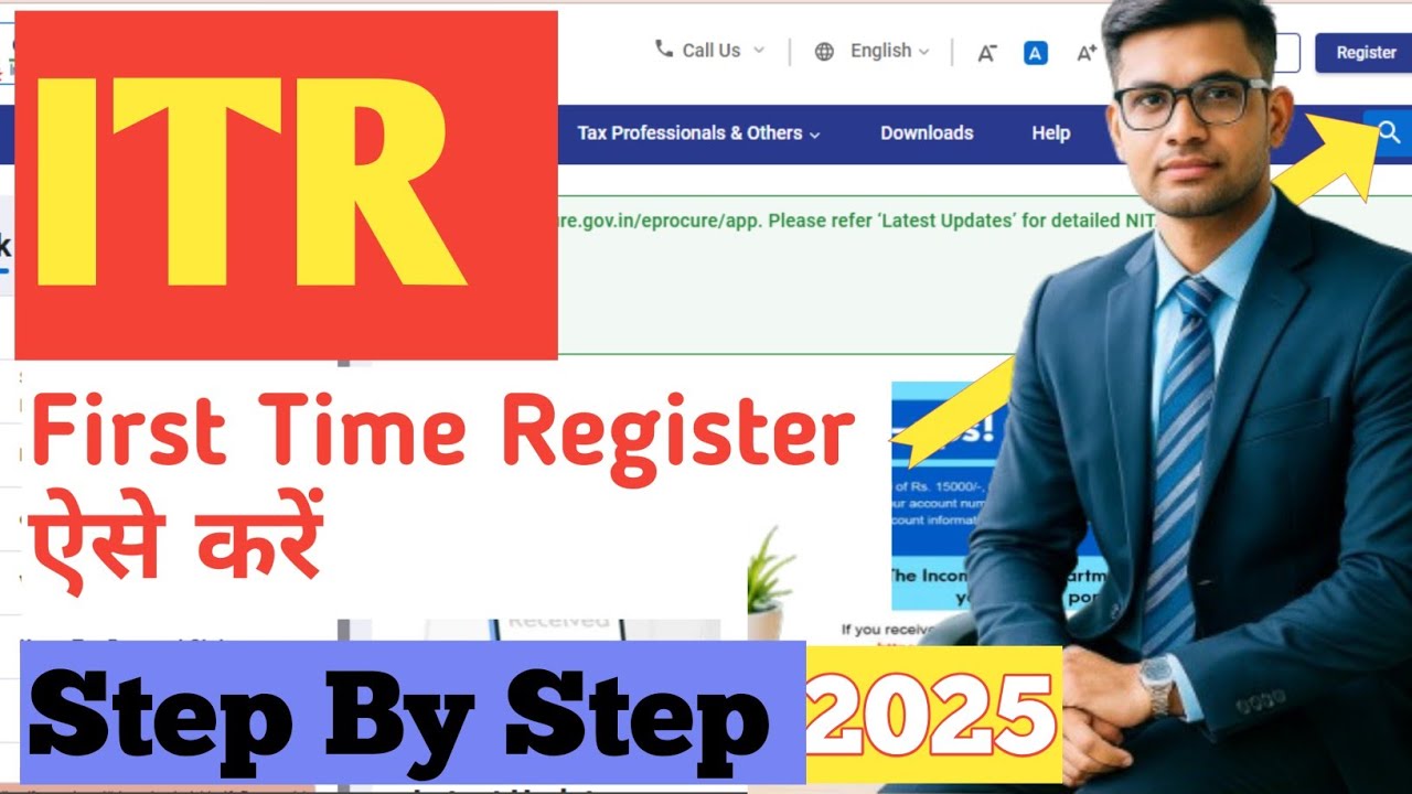Income Tax Registration 2025 | PAN Se e-Filing Portal Par Register Kaise Kare | Hindi Guide