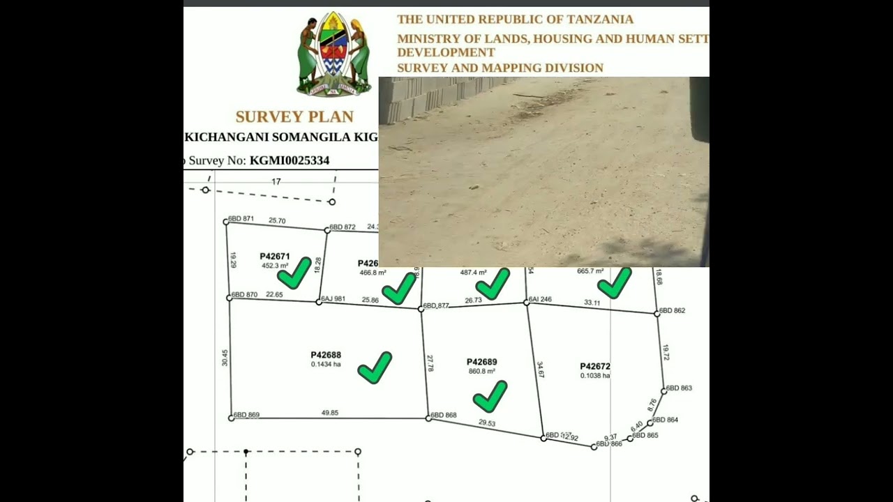 VIWANJA VYA MAKAZI VINAPATIKANA KIGAMBONI MBUTU KICHANGANI,OPPOSITE DEGE ECO VILLAGE KM 1.5 FROM LAM