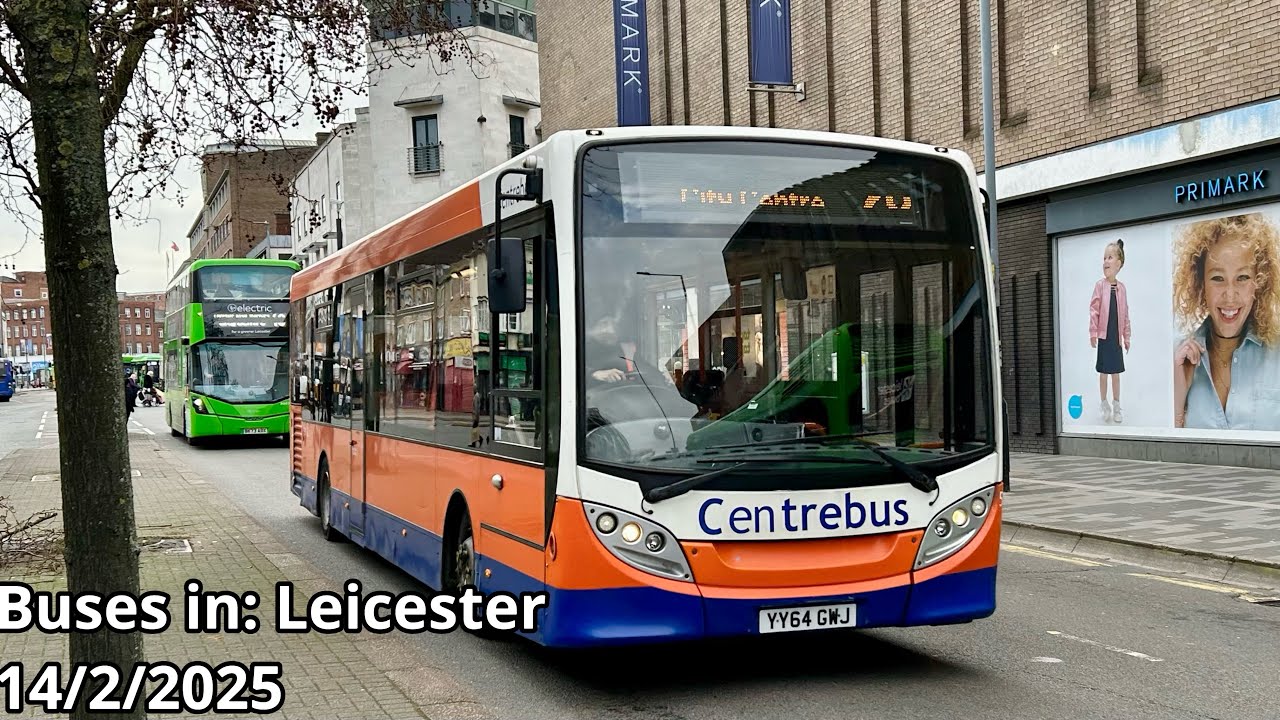 Buses in: Leicester City Centre | 14/2/25