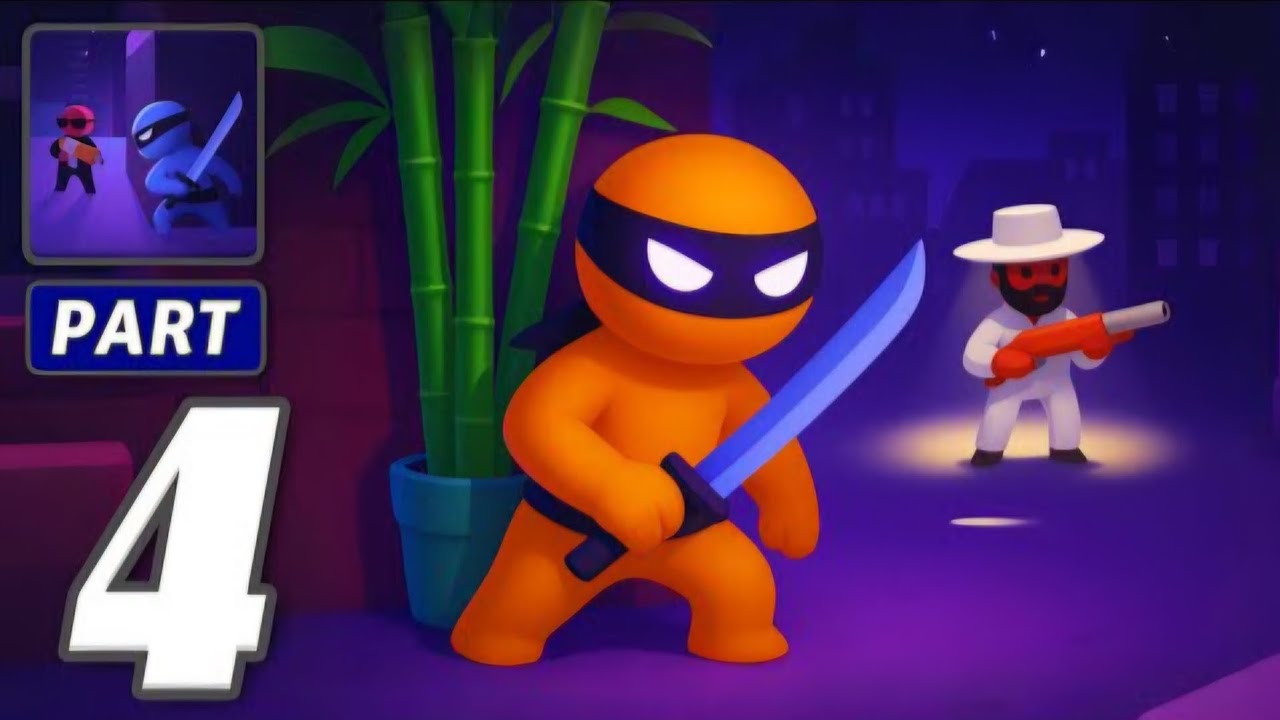 Stealth Master - Gameplay Walkthrough Part 4 Become A Assassin Ninja ( Android ) 