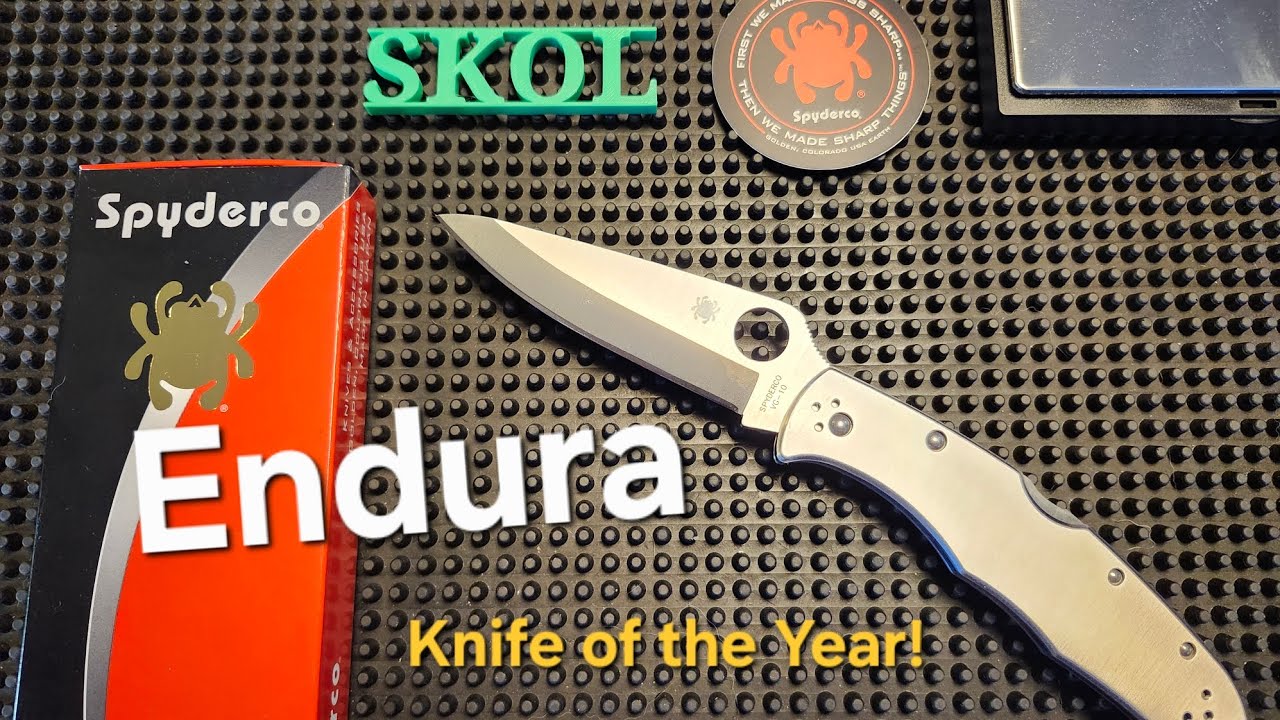 Spyderco Endura 4 Stainless Steel Saber Grind Review