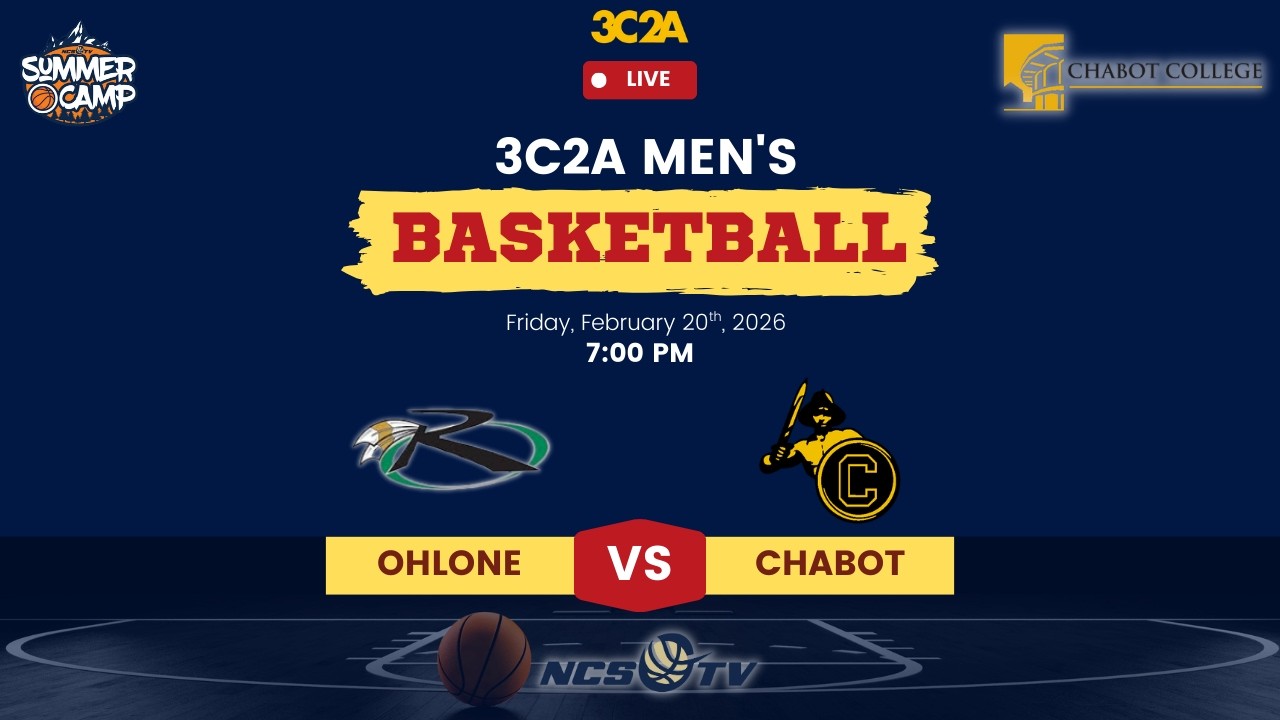 Ohlone vs Chabot College Men's Basketball LIVE 2/20/26