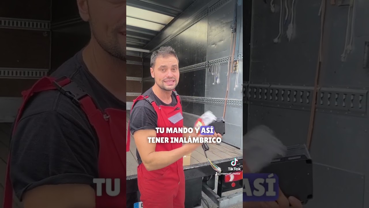 te enseño a montar un mando inalámbrico en una trampilla elevadora de camión