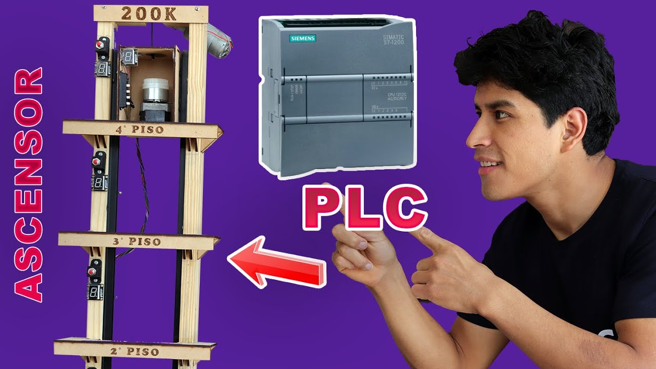 COMO AUTOMATIZAR un ASCENSOR con PLC S7 1200 de SIEMENS #ascensor