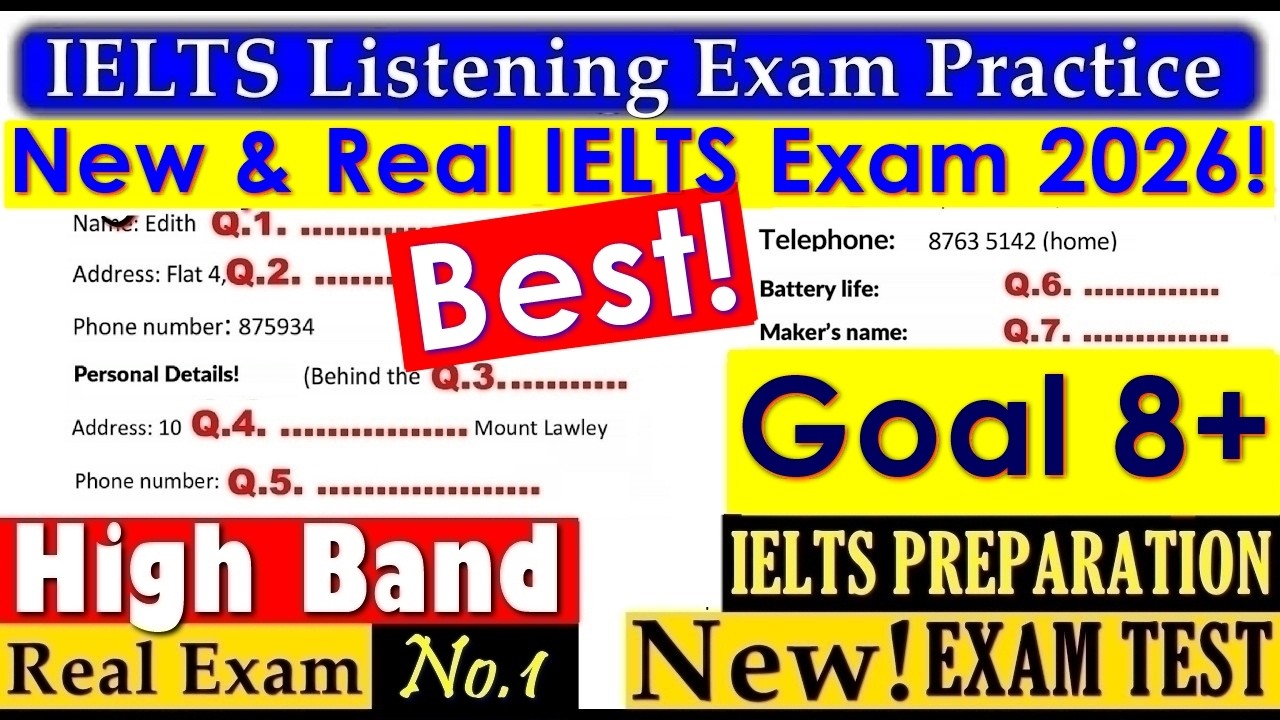 TEST PRAKTYCZNY Z SŁUCHANIA IELTS 2026 Z ODPOWIEDZIAMI | 24.07.2026