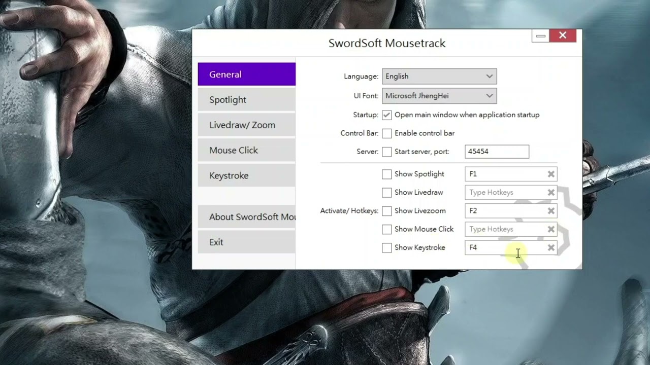 How To Setup A Swordsoft Mousetrack