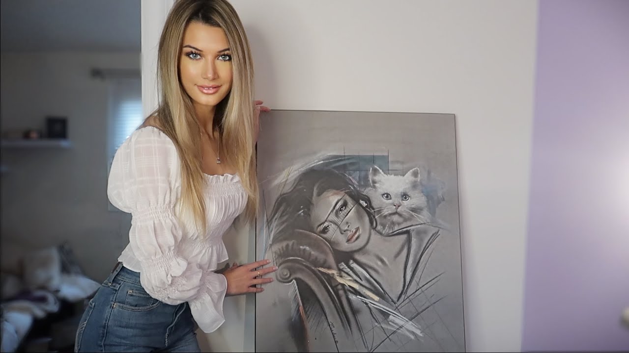ASMR Art Gallery - Explaining The Woman & Her Cat