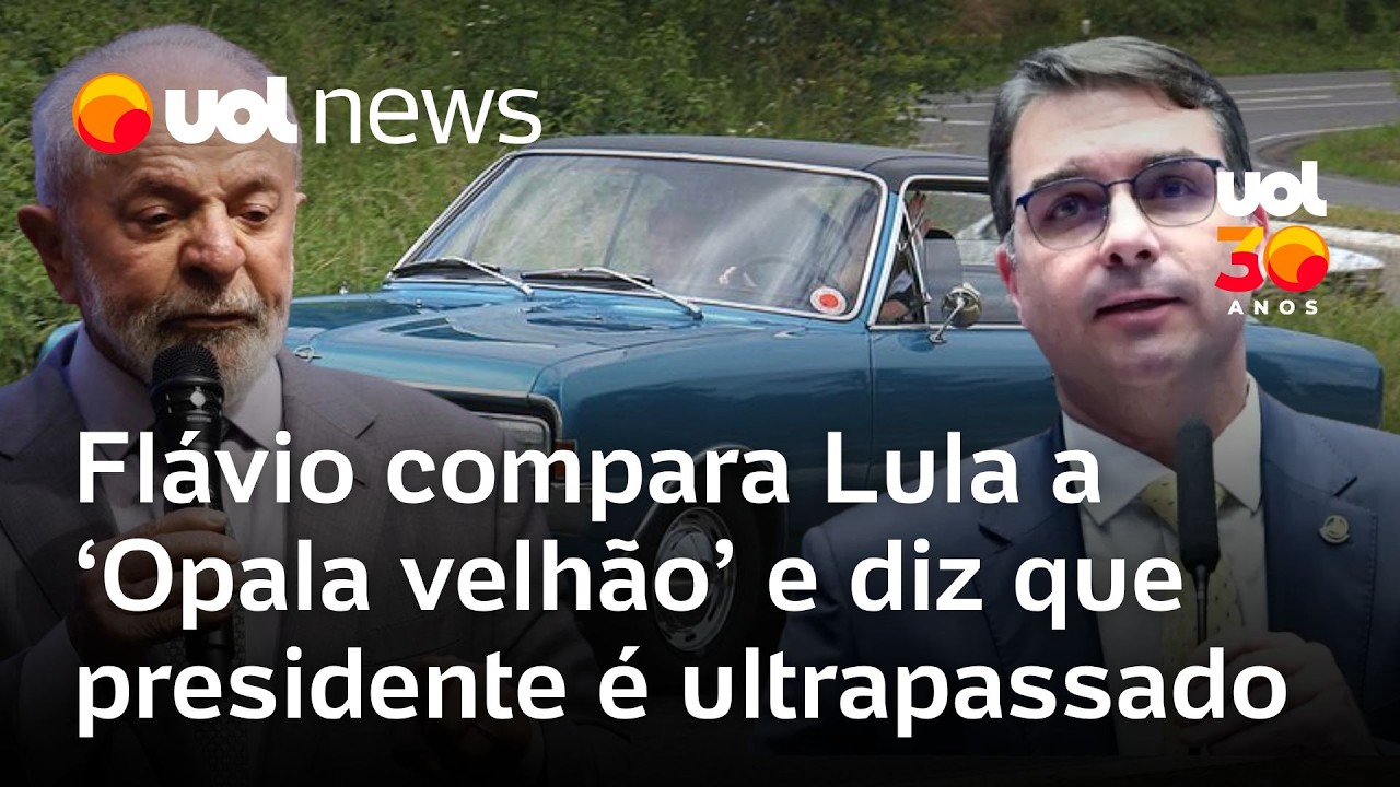 Flávio Bolsonaro compara Lula a 'Opala velhão' e diz que presidente é atrasado e ultrapassado