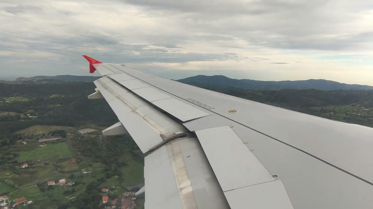 Volotea - Aterrizaje abortado por turbulencias en Bilbao 25 septiembre 2024 - Viento sur