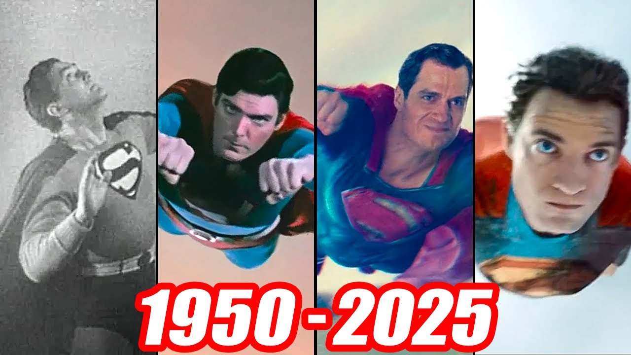 Evolution of SUPERMAN flying | 1950 -2025
