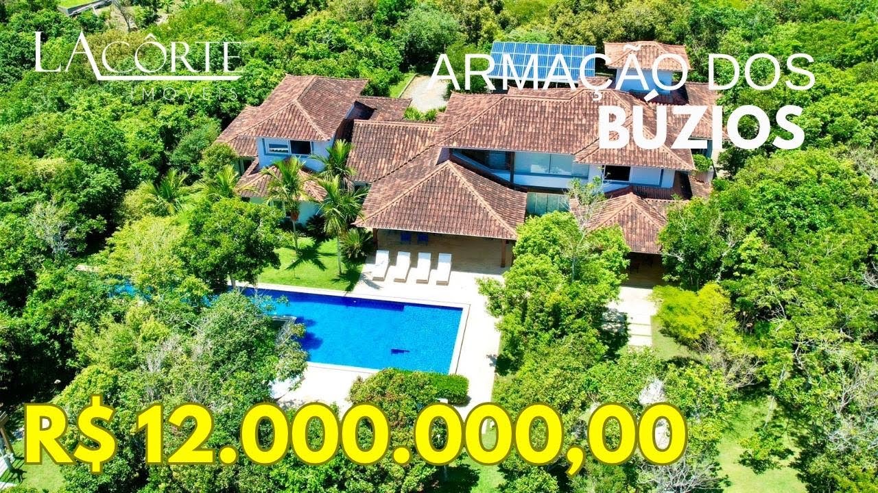 FANTÁSTICA MANSÃO VISTA MAR EM BÚZIOS! LUXO E PRIVACIDADE EM PROJETO DE OCTAVIO RAJA GABAGLIA!