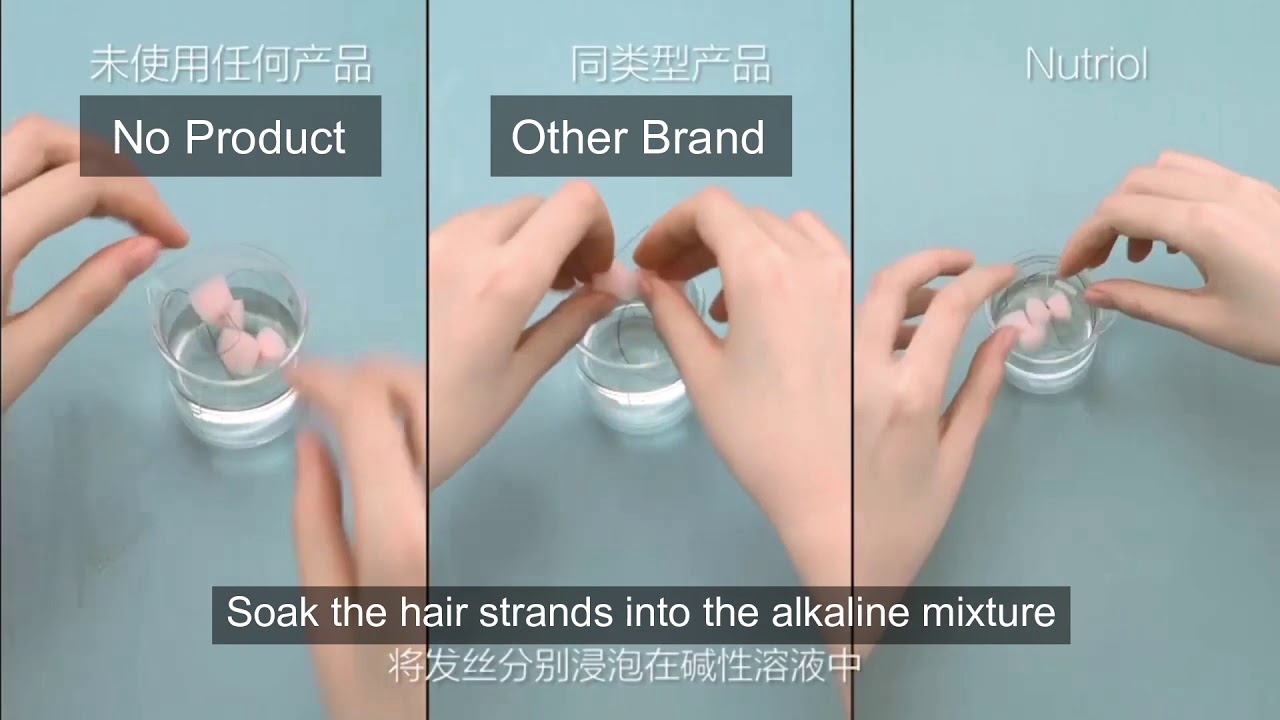 ageLOC Nutriol Scalp & Hair System Demo - Protection & Strength Test