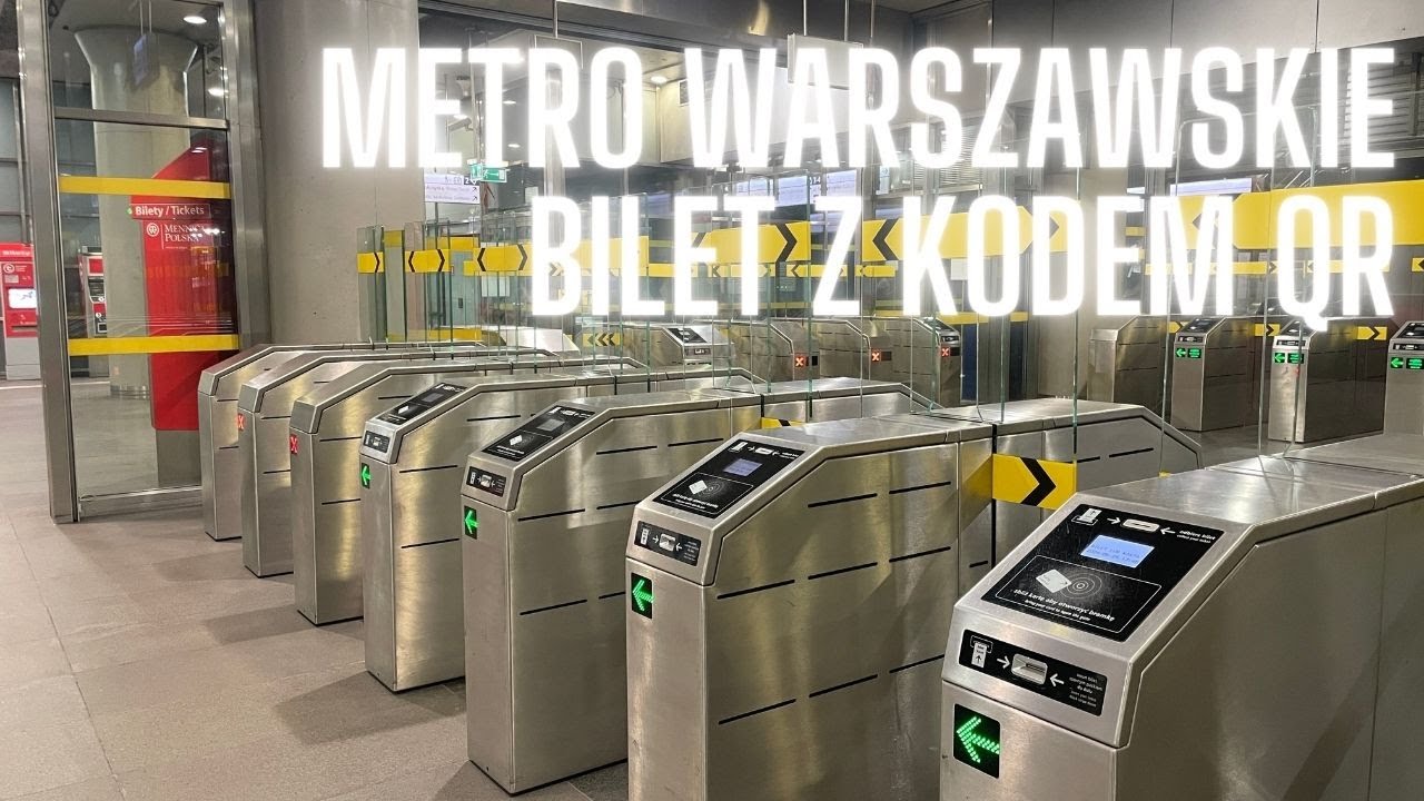 Warszawa dla turystów: bilet z QR kodem w metrze
