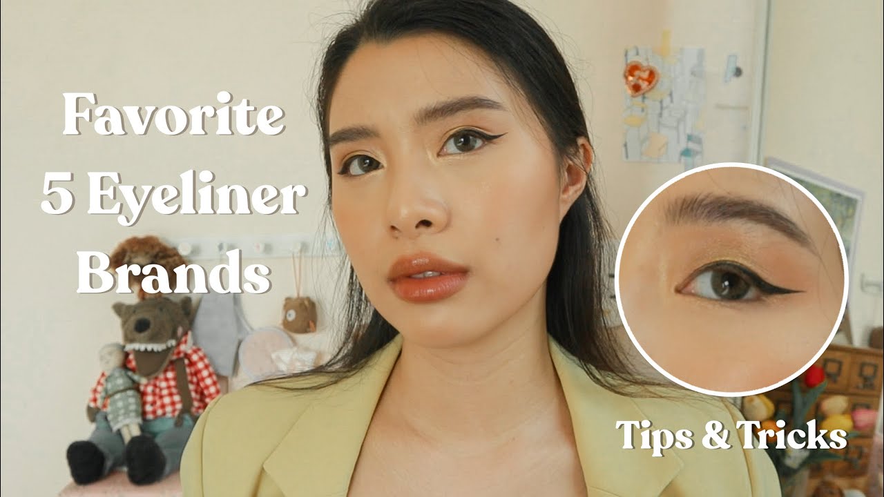 FAVORITE EYELINER 2021 5แบรนด์ที่ปิ๊งชอบ + แชร์ทริคกรีดอายไลเนอร์แบบcat eyeสำหรับมือใหม่! | pingsabs