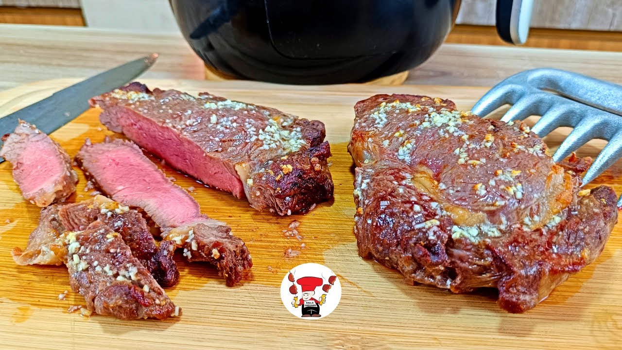 Como Fazer Bife Ancho na Manteiga e Alho na Airfryer