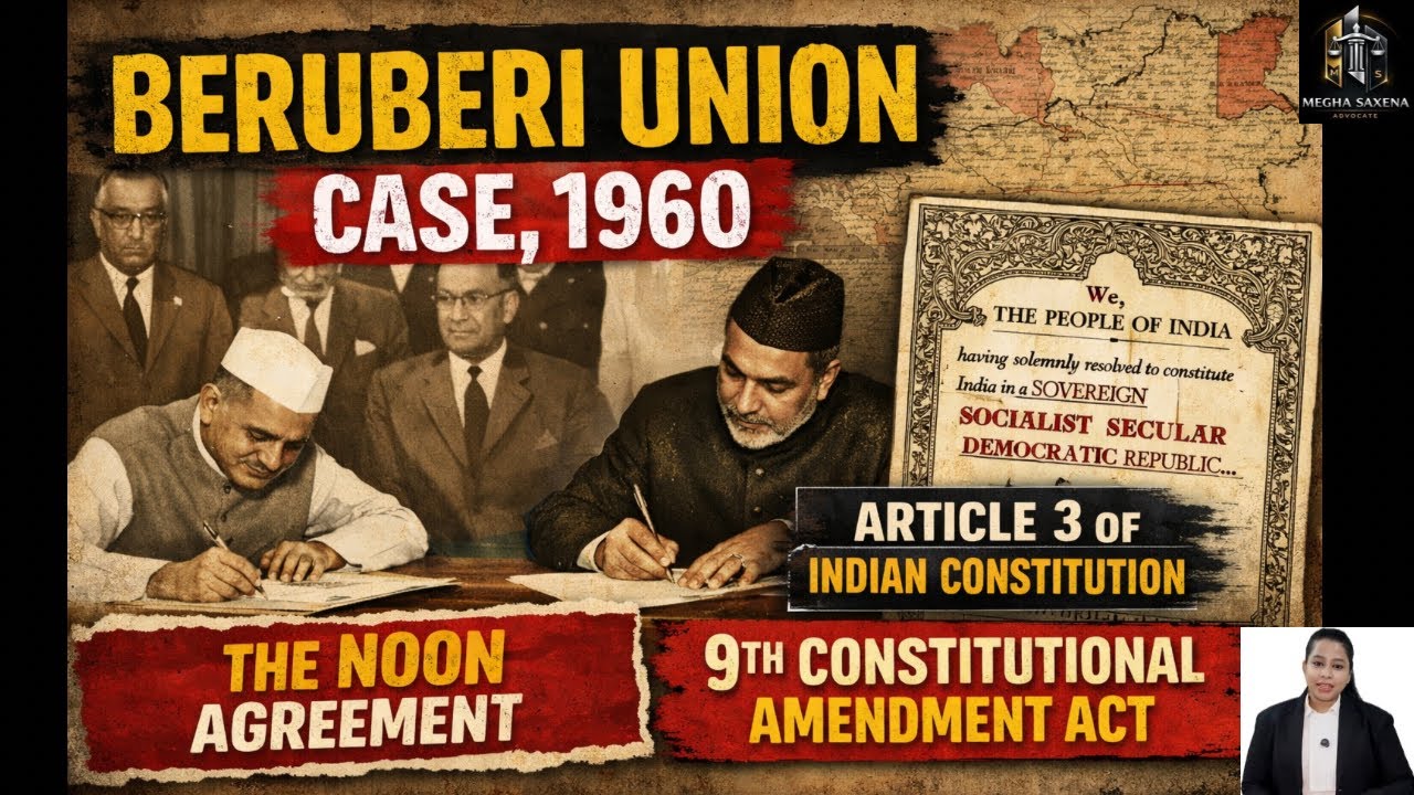 Did India Transfer Land Without Parliament? Berubari Union Case | Noon Agreement + Art. 3 + 9th CAA