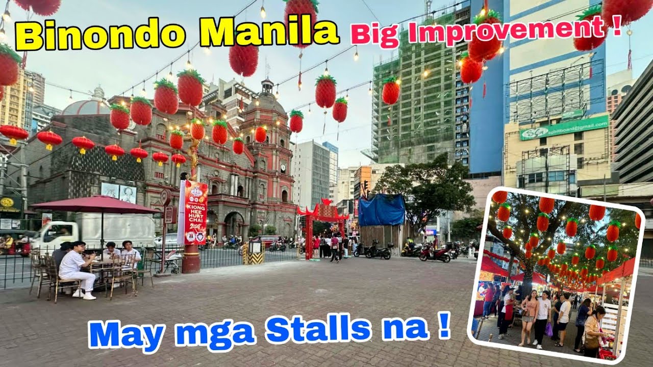 Binondo Manila modernization ! Magugulat ka sa pagbago ! May mga stalls na ! Plaza Lorenzo Manila