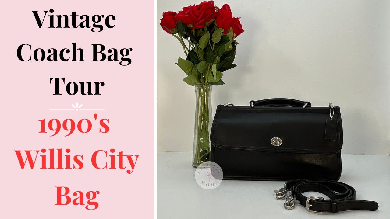 Vintage Coach Bag Tour | 1990's Willis City Bag | Cristina Moda Vintage Shop